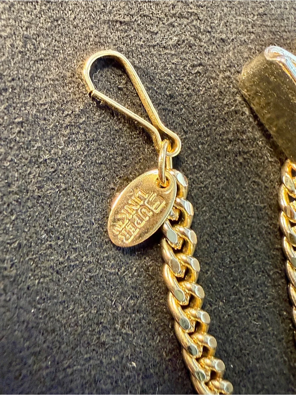 Vintage Gold Tone Pocket Watch / Apparel / Wallet Chain Clip Made In USA